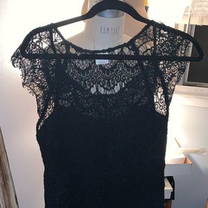 Free people black lace dress